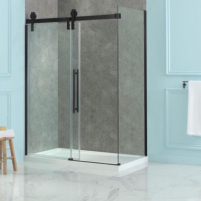 Customized Shower Glass Partition 8mm Frameless Glass Shower Doors