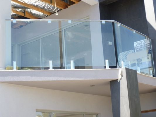 Durable Toughened Glass Railing Interior Outside Glass Stair Railing