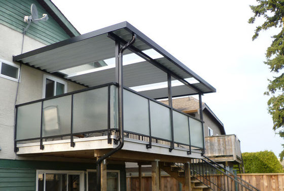 Opaque Frosted Frameless Glass Balustrade Side Mounted For Staircase