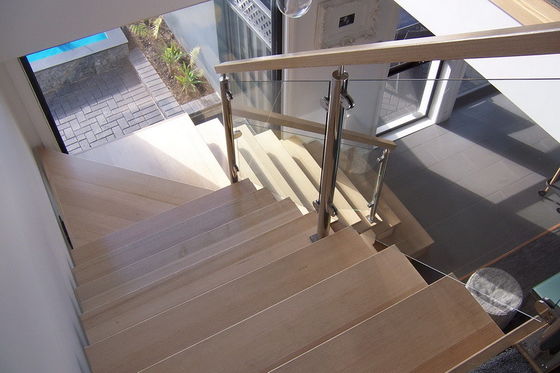 Decorative Handrail Baluster Glass Railing Modern Brushed Interior Use