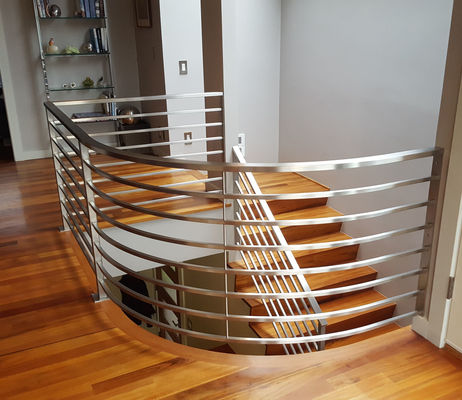 Outside Metal Rods For Deck Railing , Stainless Steel Balustrade Decoration