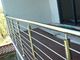 Outside Metal Rods For Deck Railing , Stainless Steel Balustrade Decoration