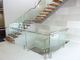Balcony Veranda Spigot Glass Railing Silver With Stair Railing Holders
