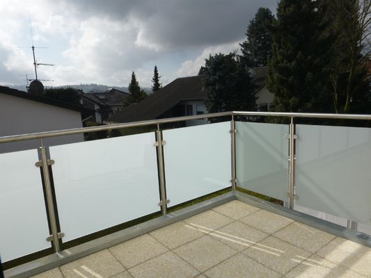 Contemporary Toughened Glass Balustrade Opaque Glass Baluster Panels