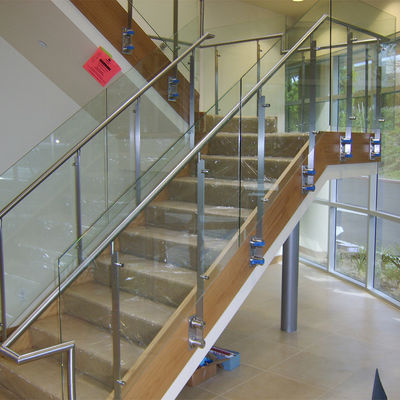 Decorative Handrail Baluster Glass Railing Modern Brushed Interior Use