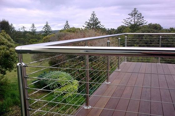 Easy Install Horizontal Stainless Steel Deck Cable Railing 4mm 6mm 8mm Thickness