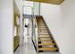 Freestanding Straight Flight Staircase Single Stringer Contemporary Decor