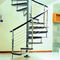 Side Mounted Stainless Steel Rod Railing Safety For Spiral Stair Balustrade