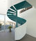 Modern Custom Stairs Prefabricated Spiral Staircase Sprayed Fire-Resistance Stair