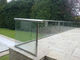 Customize Size U Channel Glass Railing , Outdoor Balcony Systems Balustrades