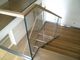 Aluminum U Channel Tempered Glass Balcony Railing For Stair Deck Balustrade
