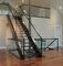 Commercial Building Frameless Glass Railing ,  Custom Glass Stair Railings Durable