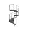 Steel Structures Wrought Iron Prefabricated Spiral Staircase For Residential